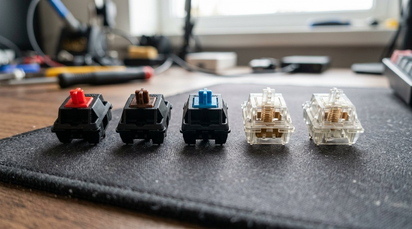Switches Mécaniques : Le Comparatif Complet (Linéaires, Tactiles et Clicky)