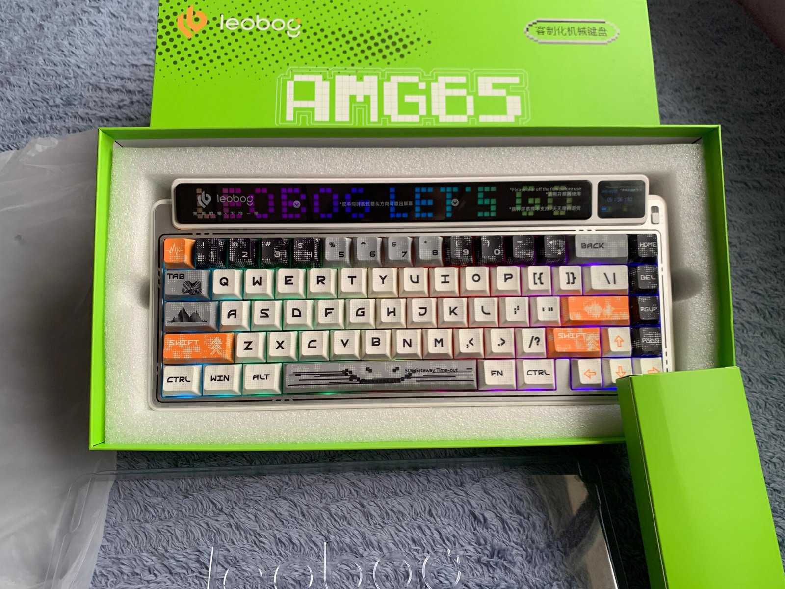 LEOBOG AMG65 Mechanical Keyboard With TFT LED Screen 3mode RGB Hot Swap Gaming Keyboard Custom Computer Gamer Accessories Gifts - Vue 3 | Keyboard Maroc