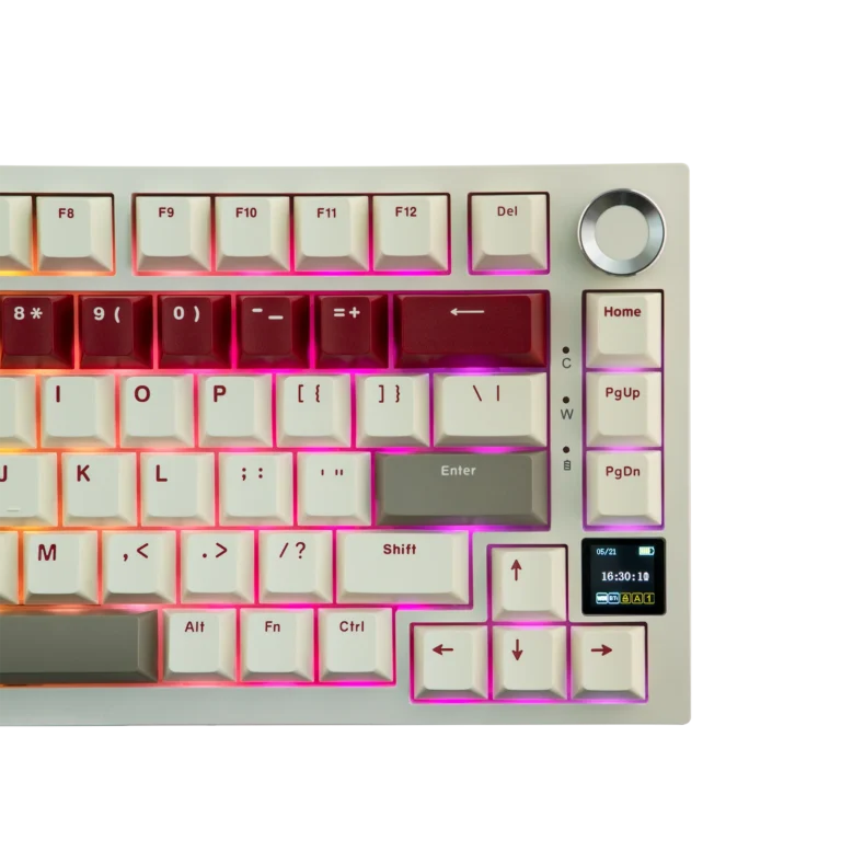 Ajazz AK820 Pro 75% Mechanical Keyboard Triple Modes (Red) - Keyboard photo 4 - Epic Key Morocco