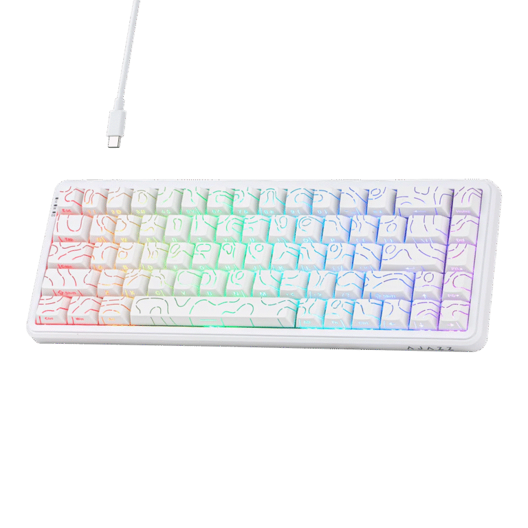 AK680 MAX Magnetic Keyboard (White Contour) - Keyboard photo 2 - Epic Key Morocco