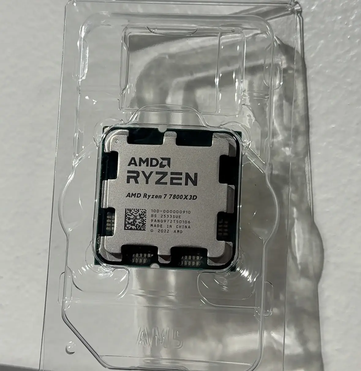 AMD Ryzen 7 7800X3D (4.2 GHz / 5.0 GHz) Tray - Vue 2 | Cpu Maroc