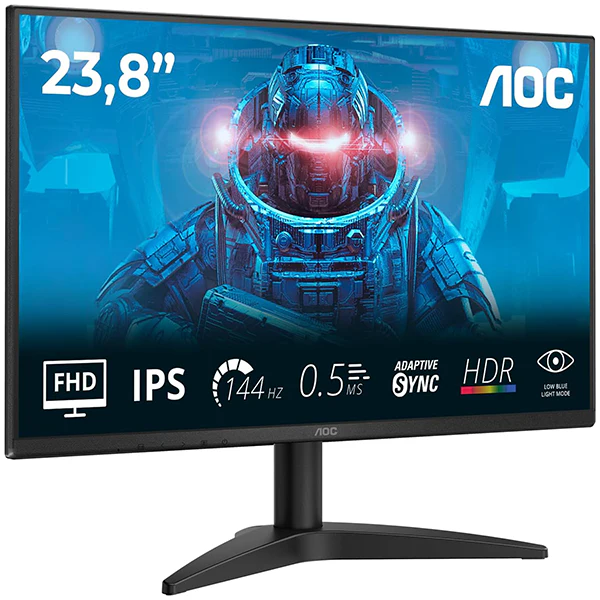 AOC 24B36X 23.8″ IPS 144Hz 0.5ms - Vue 2 | Monitor Maroc