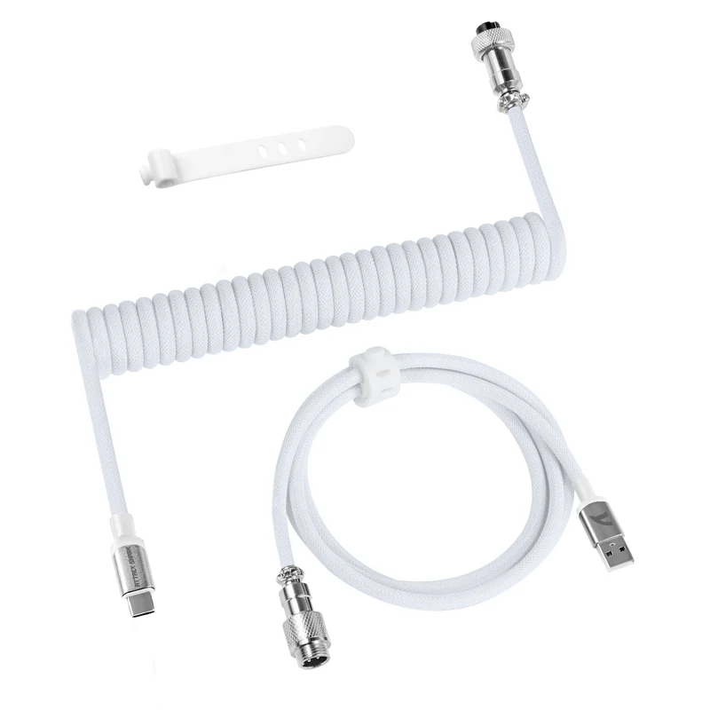 ATTACK SHARK C01PRO Coiled Type-C Cable - Epic Key Morocco