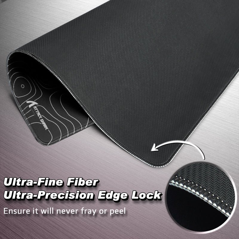 ATTACK SHARK CM02 eSport Gaming Mousepad (Black Contour) - Vue 5 | Mouse Pad Maroc