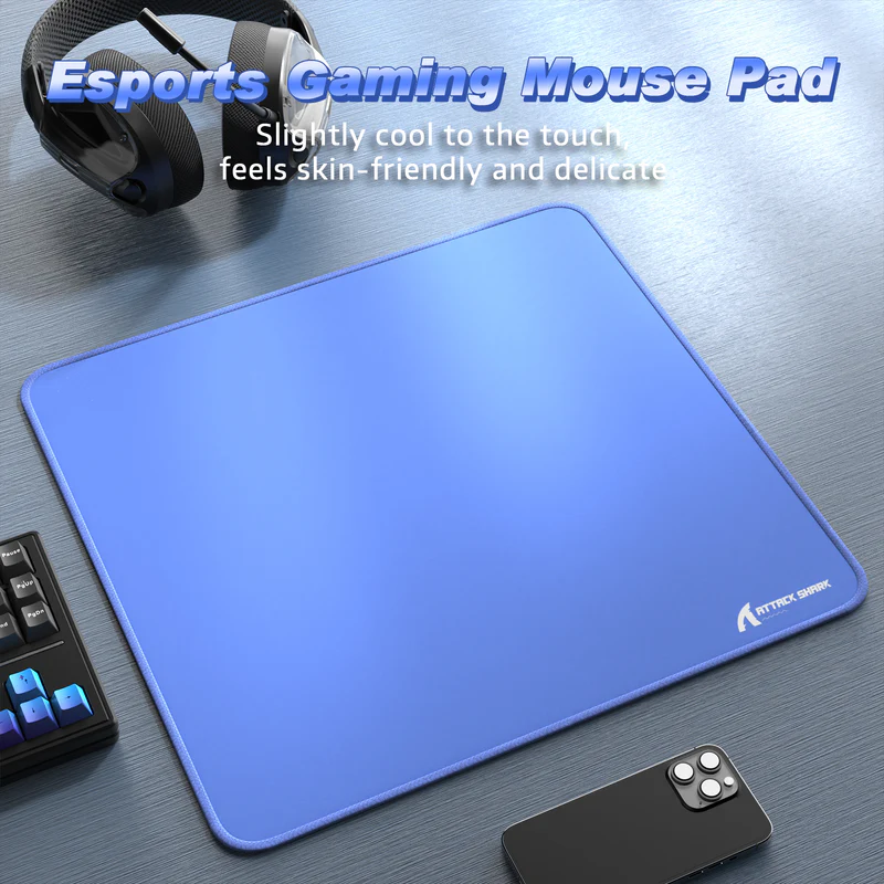 ATTACK SHARK CM02 eSport Gaming Mousepad (Blue) - Vue 2 | Mouse Pad Maroc