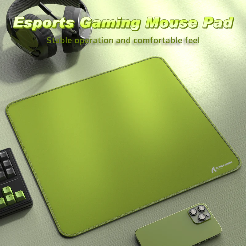 ATTACK SHARK CM02 eSport Gaming Mousepad (Green) - Vue 2 | Mouse Pad Maroc