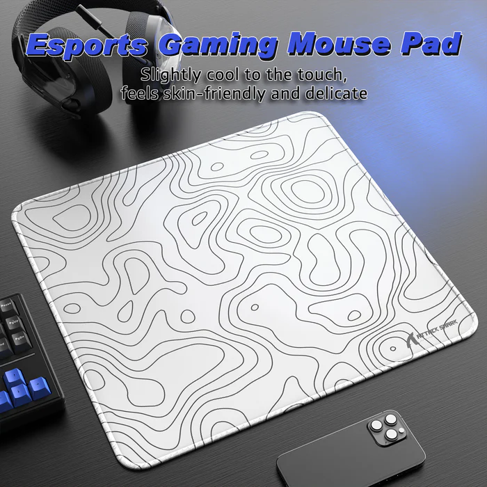 ATTACK SHARK CM02 eSport Gaming Mousepad (white) - Mouse Pad photo 2 - Epic Key Morocco