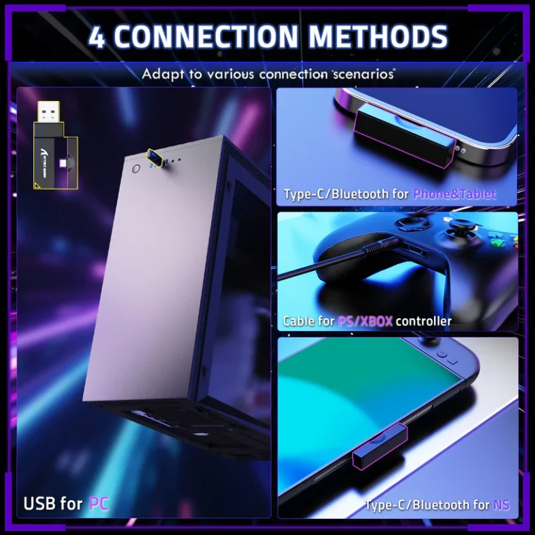 ATTACK SHARK L80PRO Wireless Gaming Headset (Black) - Gaming Headset photo 2 - Epic Key Morocco