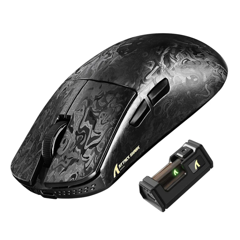 ATTACK SHARK R11 ULTRA Carbon Fiber Wireless Gaming Mouse - Gaming accessory available at Epic Key Morocco