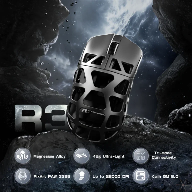 ATTACK SHARK R3 Magnesium Alloy Gaming Mouse 8K - Mouse photo 3 - Epic Key Morocco