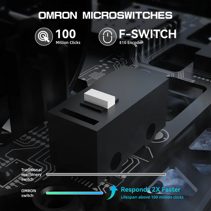 ATTACK SHARK R5 Ultra Carbon Fiber 39g Gaming Mouse – 8K Wireless, PAW3950MAX Sensor, Tri-Mode, 42000 DPI (black) - Mouse photo 4 - Epic Key Morocco