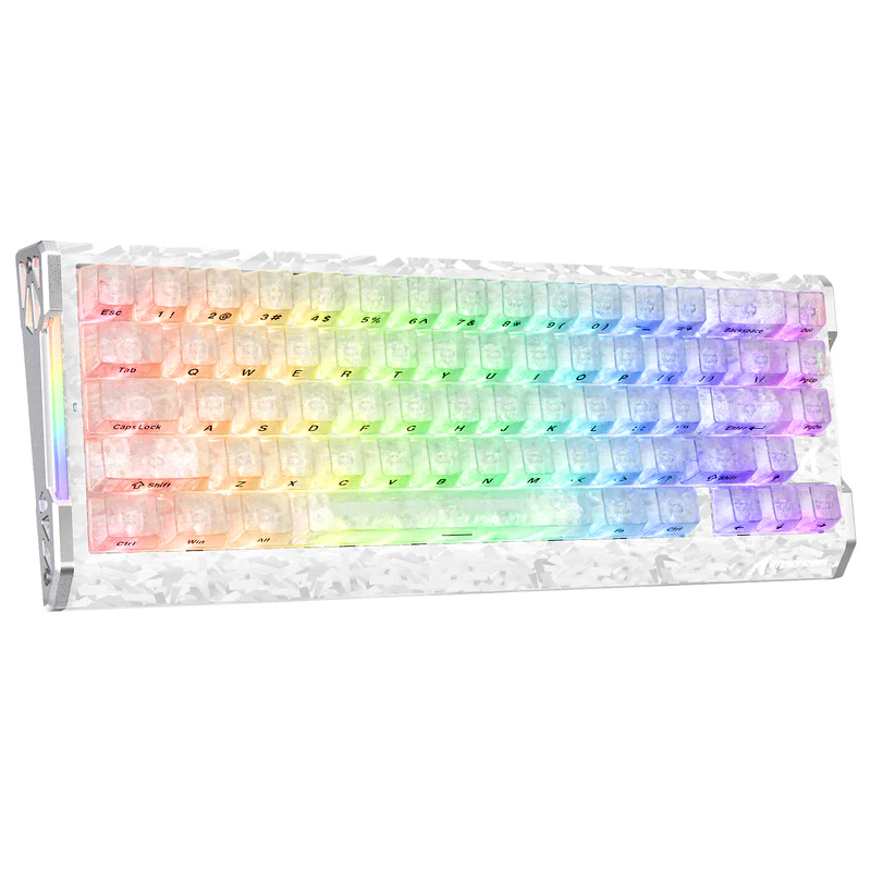 ATTACK SHARK R68 HE Carbon Fiber Rapid Trigger Keyboard Magnetic Switch (Ice Ninja) - Epic Key Morocco