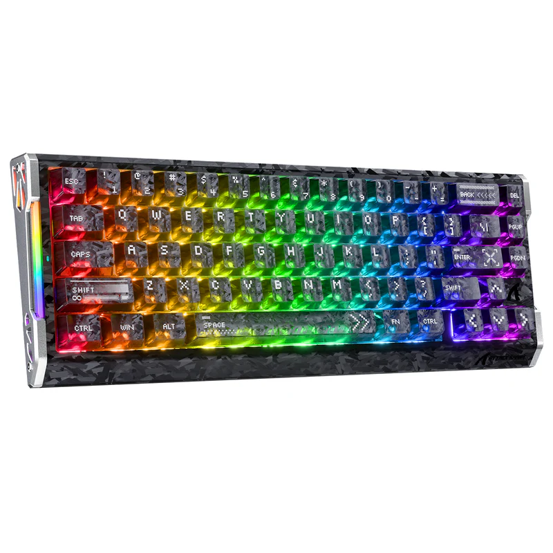 ATTACK SHARK R68 HE Carbon Fiber Rapid Trigger Keyboard Magnetic Switch (Ink Shade) - Epic Key Morocco