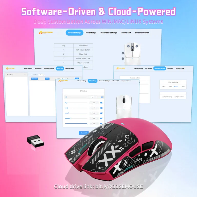 ATTACK SHARK X11SE Wireless Gaming Mouse - Mouse photo 4 - Epic Key Morocco