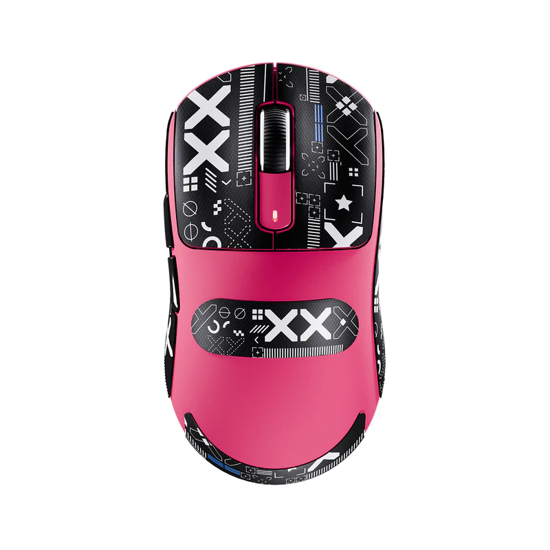 ATTACK SHARK X3 Wireless Gaming Mouse PAW3395 Superlight (Berry Red) - Vue 2 | Mouse Maroc