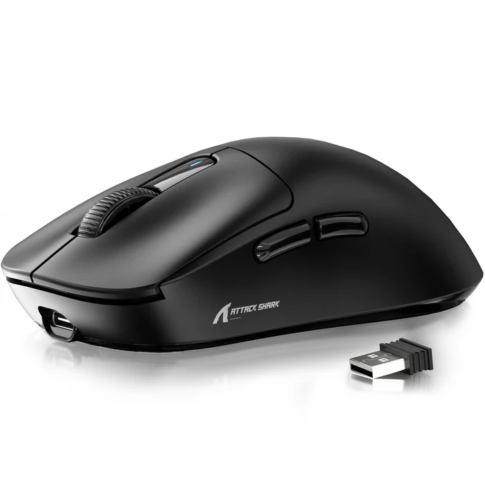 ATTACK SHARK X3 Wireless Gaming Mouse PAW3395 Superlight (Black) - Mouse photo 2 - Epic Key Morocco
