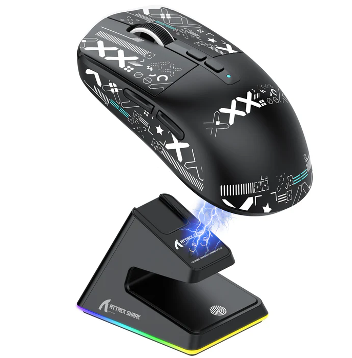 ATTACK SHARK X6 Lightweight Wireless Gaming (Black) - Epic Key Morocco