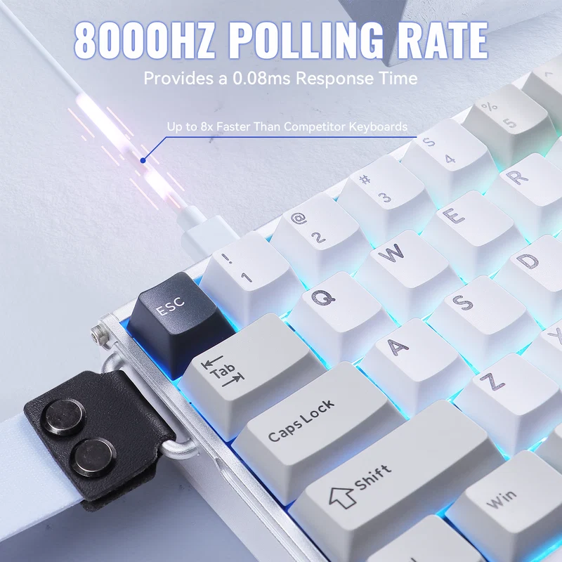 ATTACK SHARK X68 MAX HE Rapid Trigger Aluminum Keyboard Magnetic Switch - Vue 3 | Magnetic Keyboards Maroc