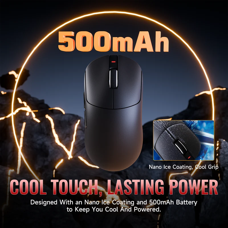 ATTACK SHARK X8 Ultra (Black) - Vue 6 | Mouse Maroc