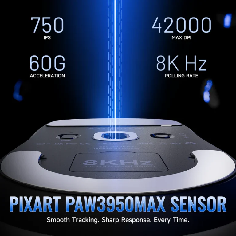 ATTACK SHARK X8Pro White - Mouse photo 2 - Epic Key Morocco