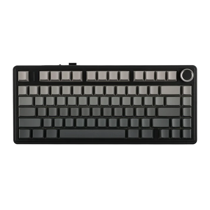 Epomaker Aula F75 Gasket Mechanical Keyboard (Black Side-Printed) - Epic Key Morocco