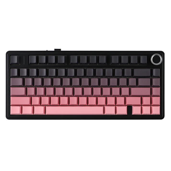 Aula F75 Gasket Mechanical Keyboard ( Pink Side-Printed) - Epic Key Morocco