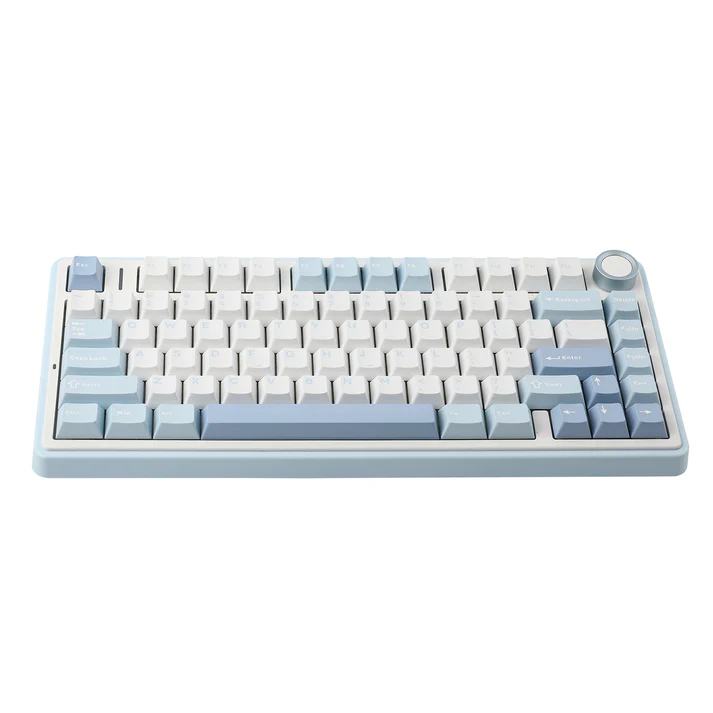 Aula F75 Gasket Mechanical Keyboard (Sea Salt Blue) - Keyboard photo 2 - Epic Key Morocco