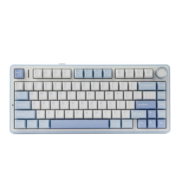 Aula F75 Gasket Mechanical Keyboard (Sea Salt Blue) - Epic Key Morocco
