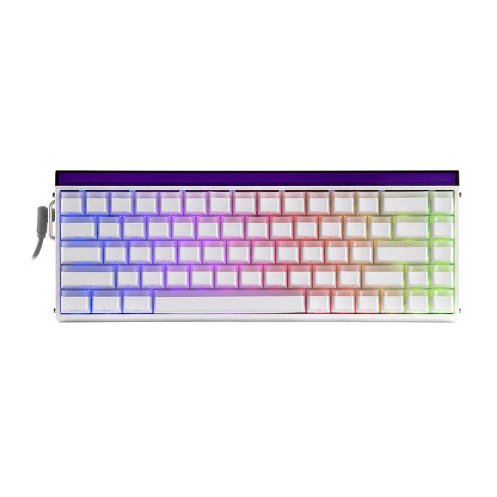 AULA HERO 68 HE – 65% Wired Hall Effect Gaming Keyboard | 8KHz | 128KHz Scan Rate (White Lighthouse) - Vue 2 | Magnetic Keyboards Maroc