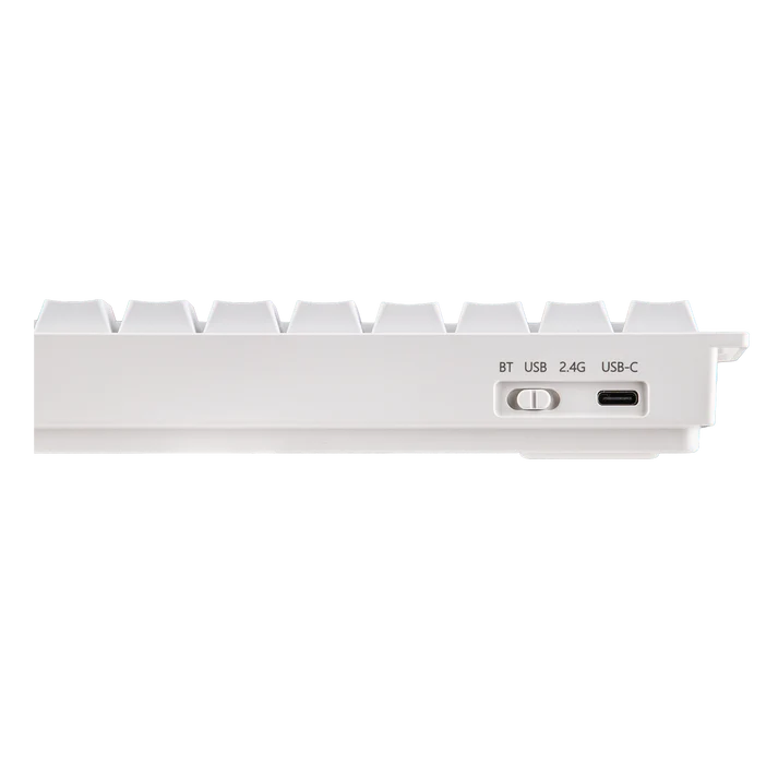 AULA MINI60 Pro Tri-Mod - 60% Magnetic Gaming Keyboard (white) - Vue 4 | Keyboard Maroc