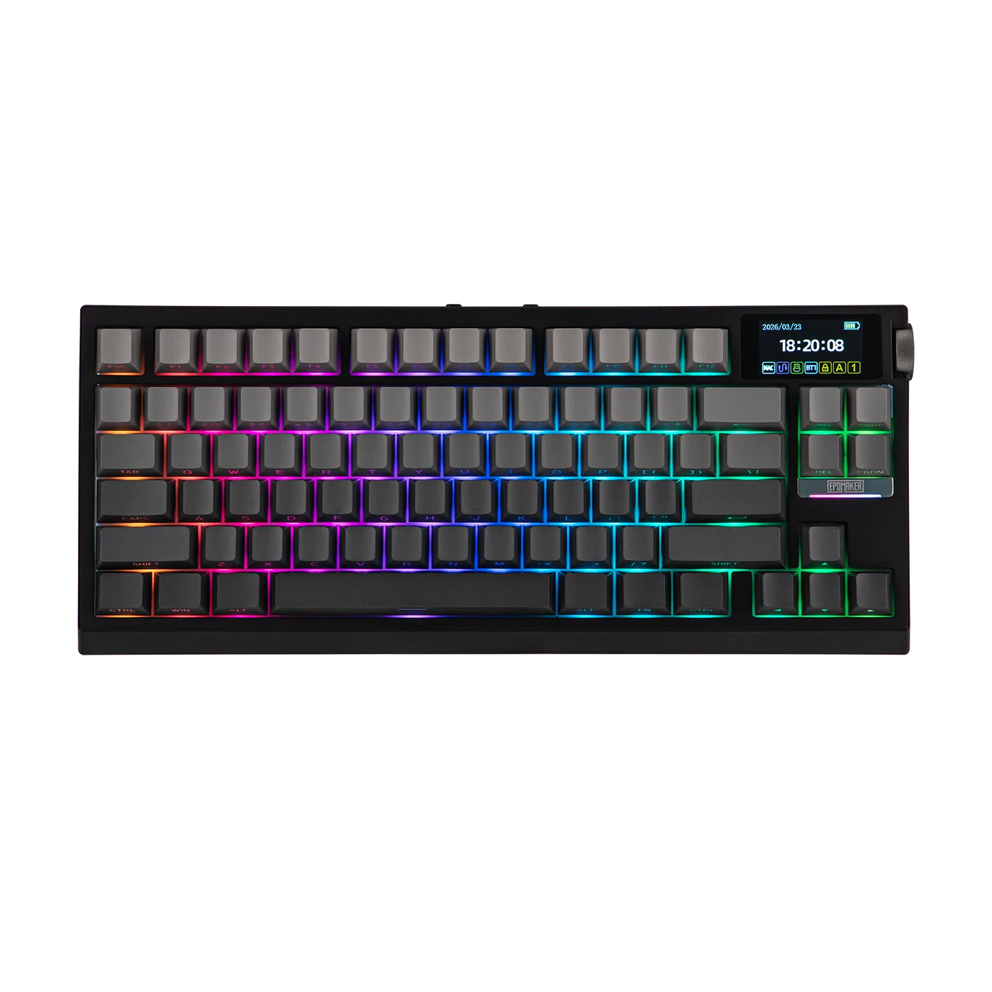 EPOMAKER G84 PRO Wireless Mechanical Gaming Keyboard (Black) - Vue 3 | Mechanical Keyboard Maroc