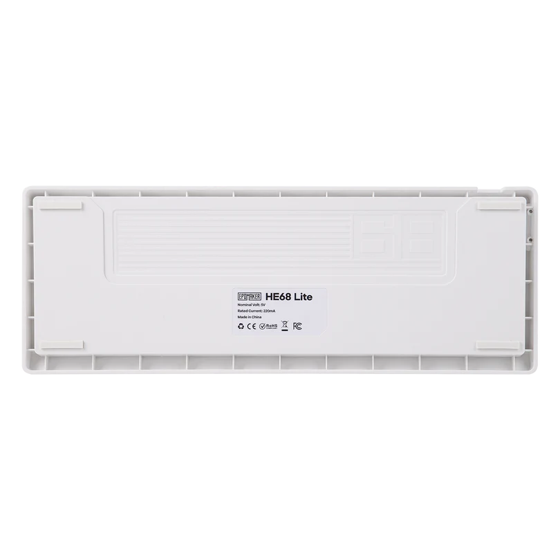 EPOMAKER HE68 Lite - 65% Magnetic Gaming Keyboard (white) - Vue 3 | Keyboard Maroc