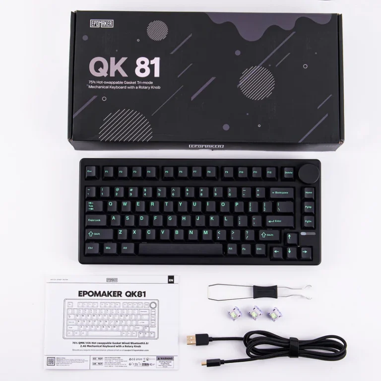 EPOMAKER QK81 – 75% Tri-Mode Mechanical Keyboard - Keyboard photo 5 - Epic Key Morocco