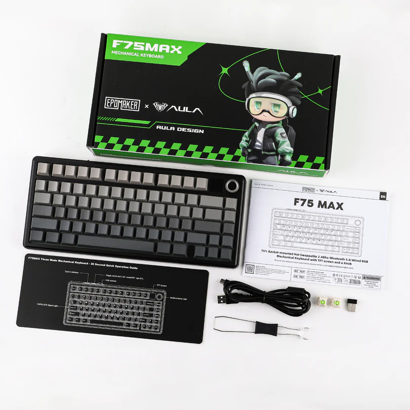 EPOMAKER x AULA F75 Max - Vue 6 | Mechanical Keyboard Maroc