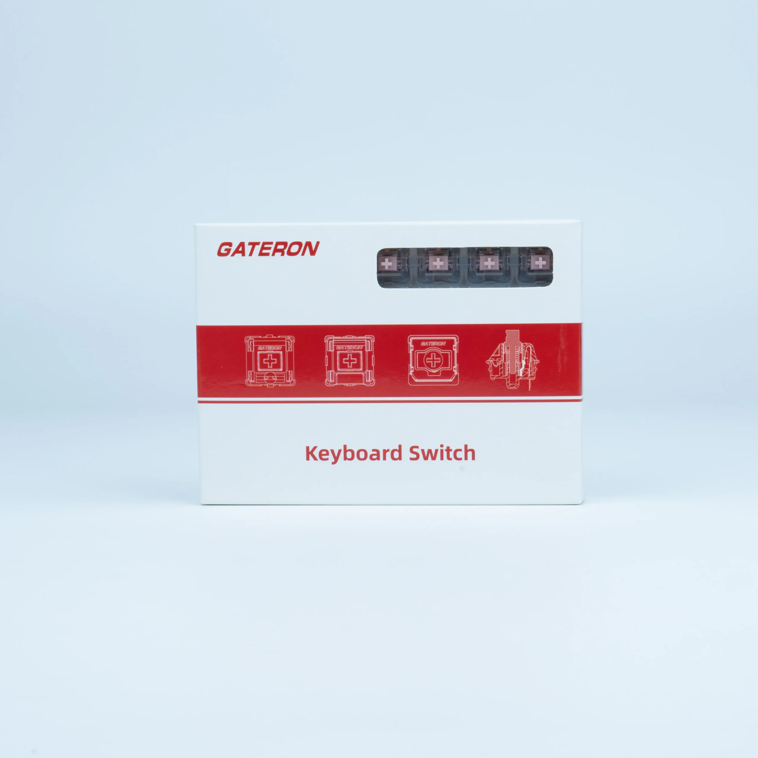 Gateron Melodic Clicky Mechanical Switch Set - 60g Actuation, 5-Pin, Factory Pre-Lubed - Vue 6 | Switches Maroc