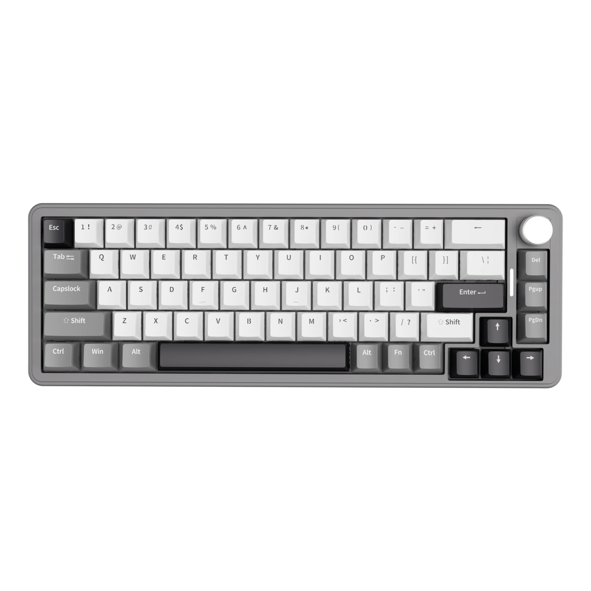 GM68-V2 Mechanical Keyboard Grey & White - Epic Key Morocco