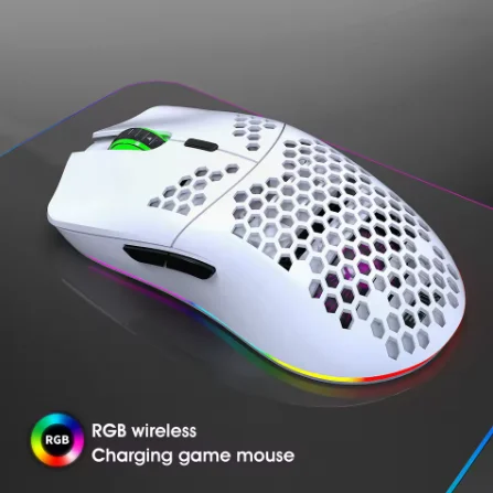 HXSJ T66 RGB 2.4G Wireless Gaming Mouse - Mouse photo 2 - Epic Key Morocco