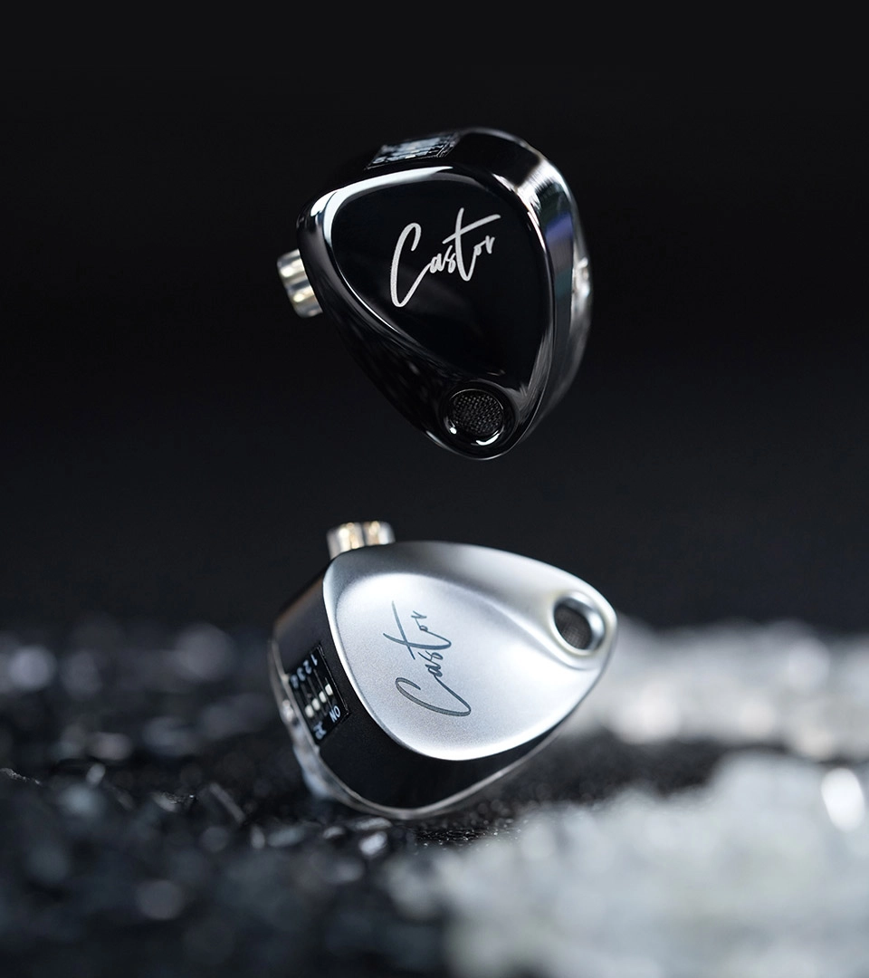 KZ Castor Dual Dynamic Driver HiFi In-Ear Monitor Earphones with Mic - Tunable Bass IEM (3.5mm) - Vue 6 | Earphones Maroc