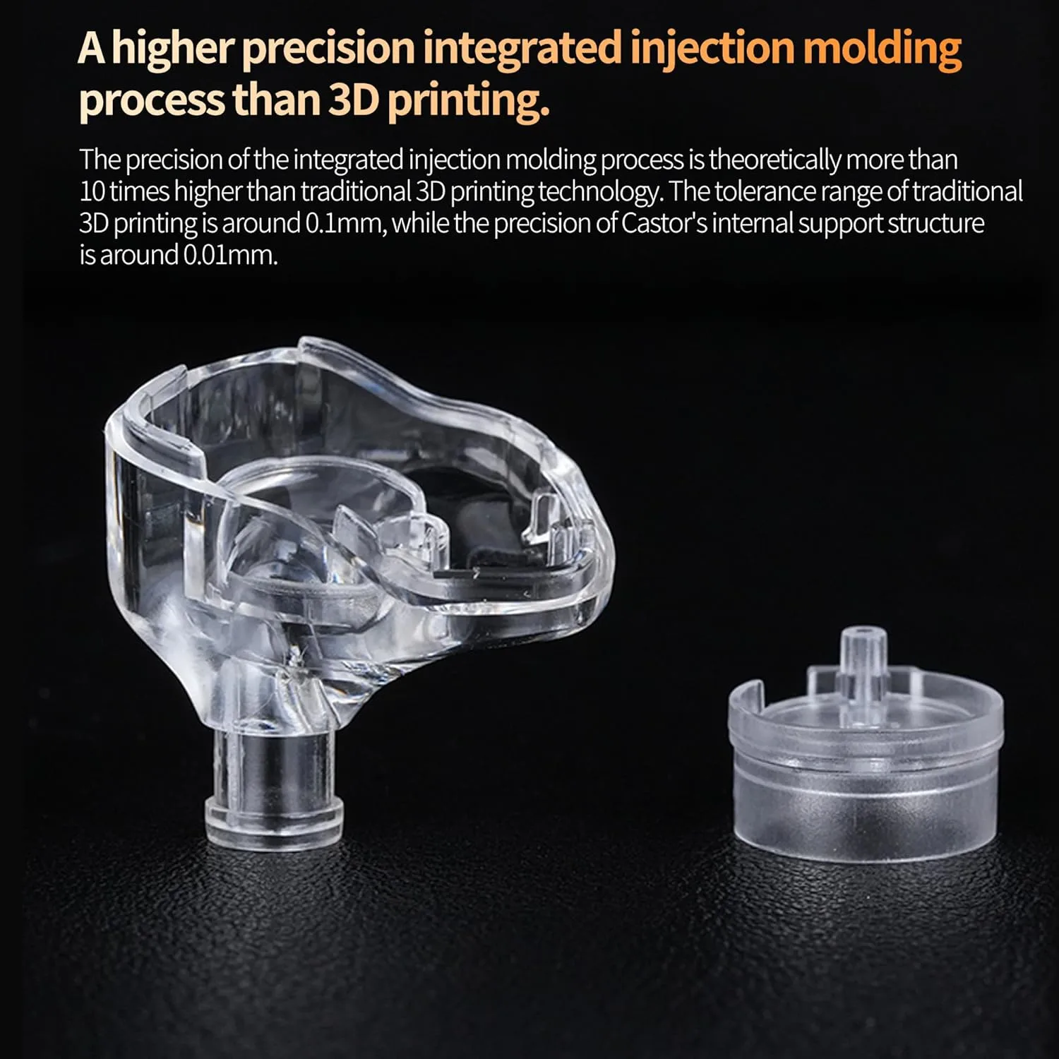 KZ Castor Harman Bass Edition IEM – Dual Dynamic Drivers, 16 Tunable Sound Profiles, Noise-Isolating In-Ear Monitors (Standard Bass, with Mic) (Silver) - Vue 4 | Earphones Maroc