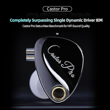 KZ Castor PRO Dual Dynamic Driver IEM – Tunable In-Ear Monitor with 16 Sound Profiles, Deep Bass & Detachable 2-PIN Cable (With Mic) - Vue 2 | Earphones Maroc