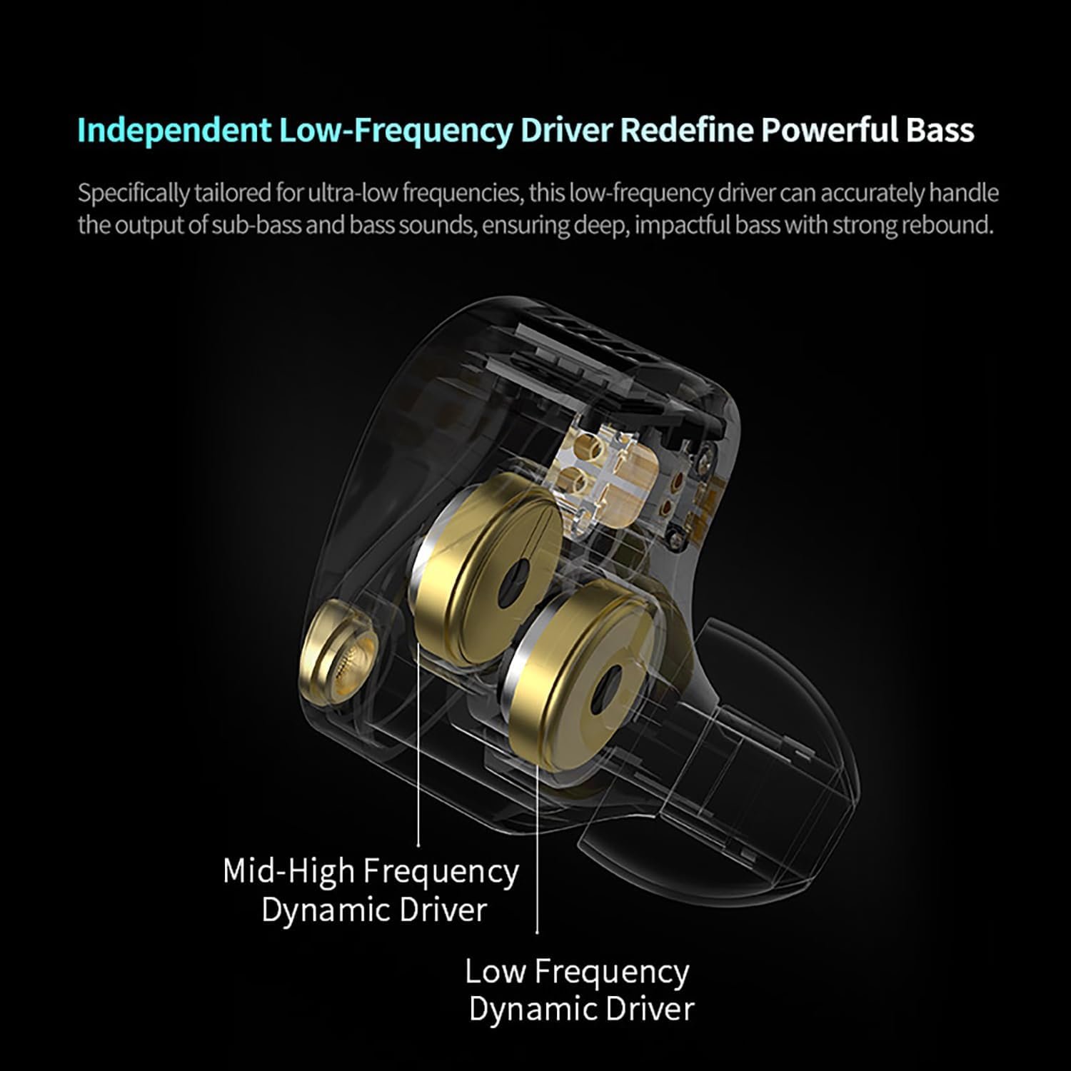 KZ Castor PRO Dual Dynamic Driver IEM – Tunable In-Ear Monitor with 16 Sound Profiles, Deep Bass & Detachable 2-PIN Cable (With Mic) - Vue 7 | Earphones Maroc