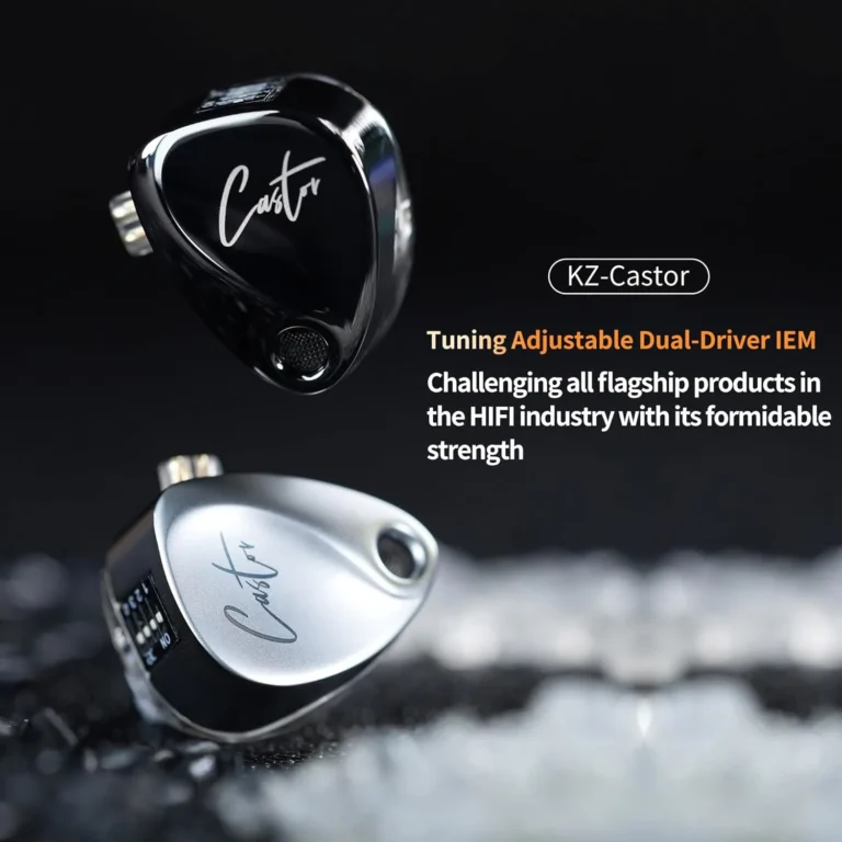 KZ Castor Harman Bass Edition IEM – Dual Dynamic Drivers, 16 Tunable Sound Profiles, Noise-Isolating In-Ear Monitors (Standard Bass, No Mic) - Earphones photo 6 - Epic Key Morocco