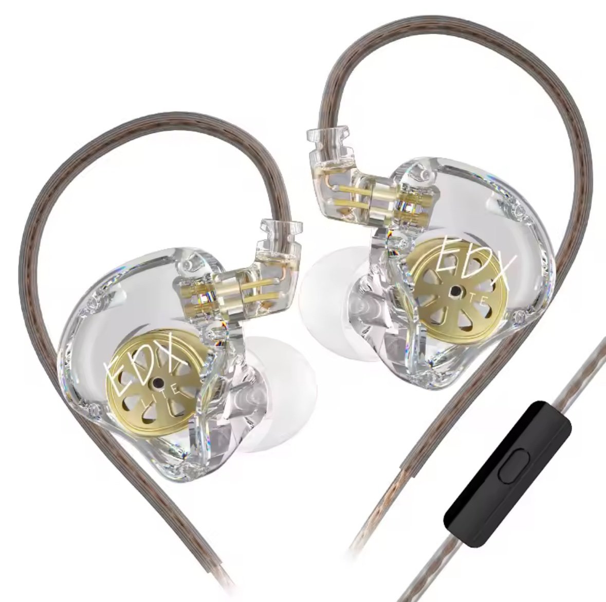 KZ EDX Lite – Wired Earphones with Clear Sound and Lightweight Design (Clear Color) With Mic - Earphones | Acheter au Maroc - Epic Key