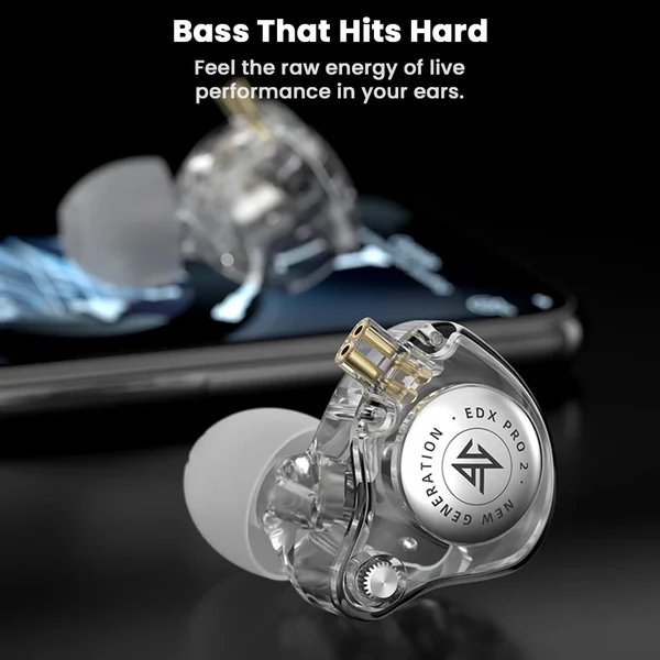 KZ EDX Pro 2 (Black) With Mic Type C - Earphones photo 7 - Epic Key Morocco