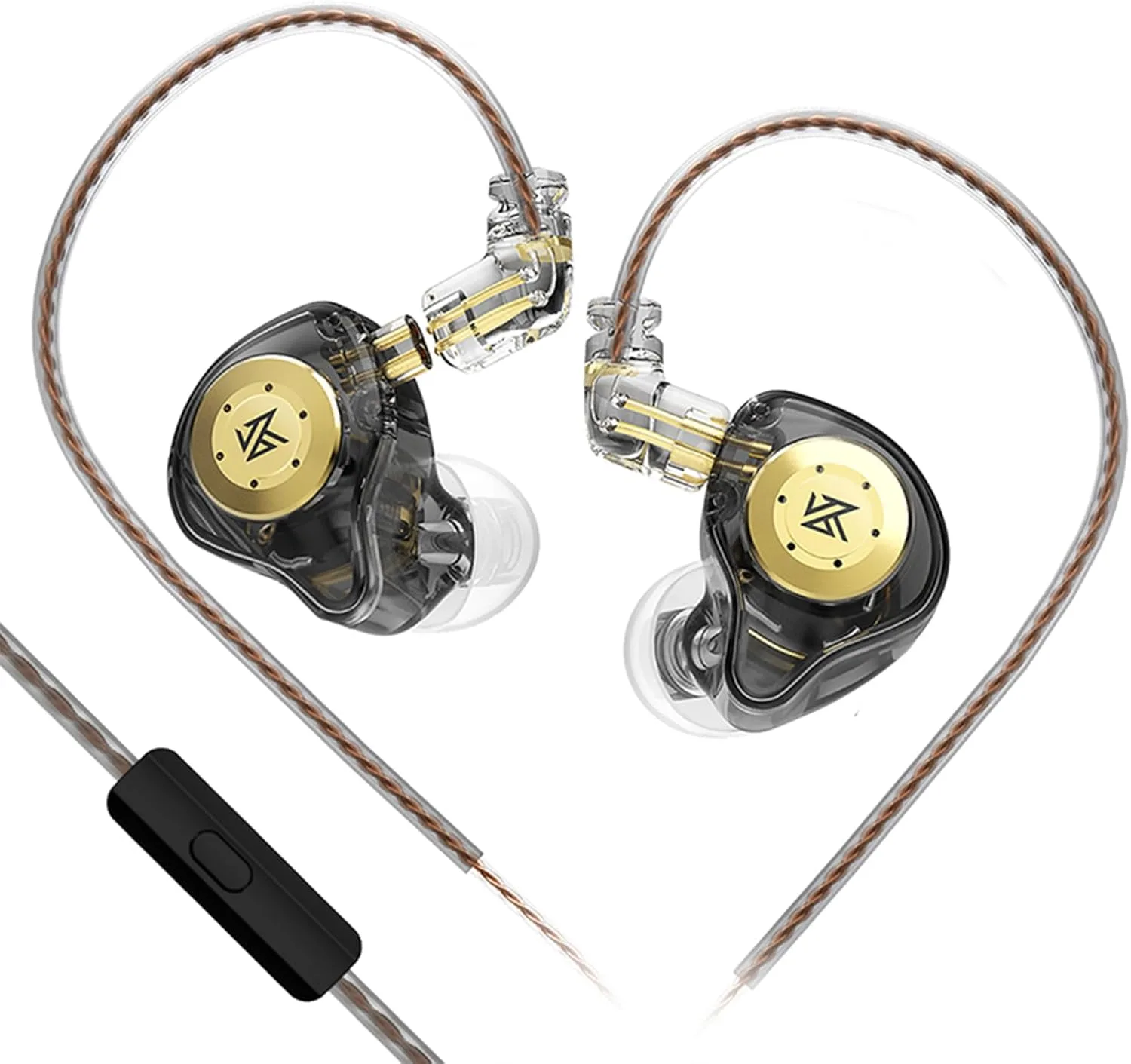 KZ EDX PRO In-Ear Gaming Earbuds with Mic – 10mm Dynamic Driver, Detachable Cable, HiFi Bass IEM Headphones for Gaming, Music & More (White) - Epic Key Morocco