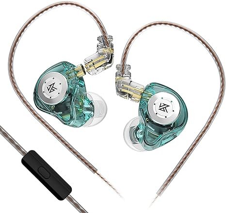 KZ EDX PRO X In-Ear Headphones – HiFi Dynamic Driver Earbuds with Deep Bass, Noise Reduction, Detachable Cable, for Music, Gaming & Sports (cyan) - Epic Key Morocco