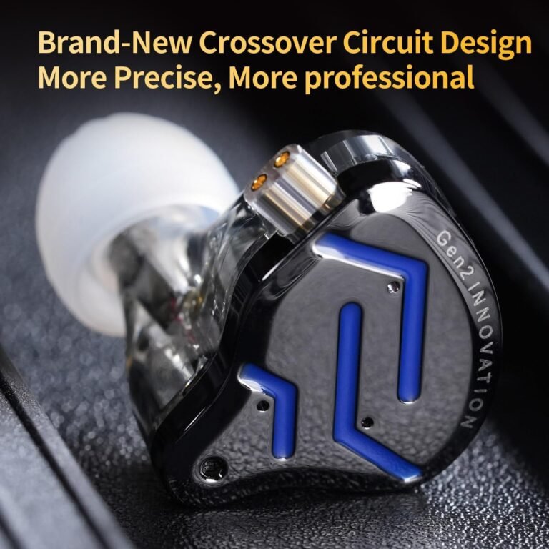 KZ ZSN Pro 2 In-Ear Monitors – Hybrid 1DD+1BA HiFi IEMs, Detachable Cable, Noise-Isolating Earbuds with Mic (Black) - Earphones photo 6 - Epic Key Morocco