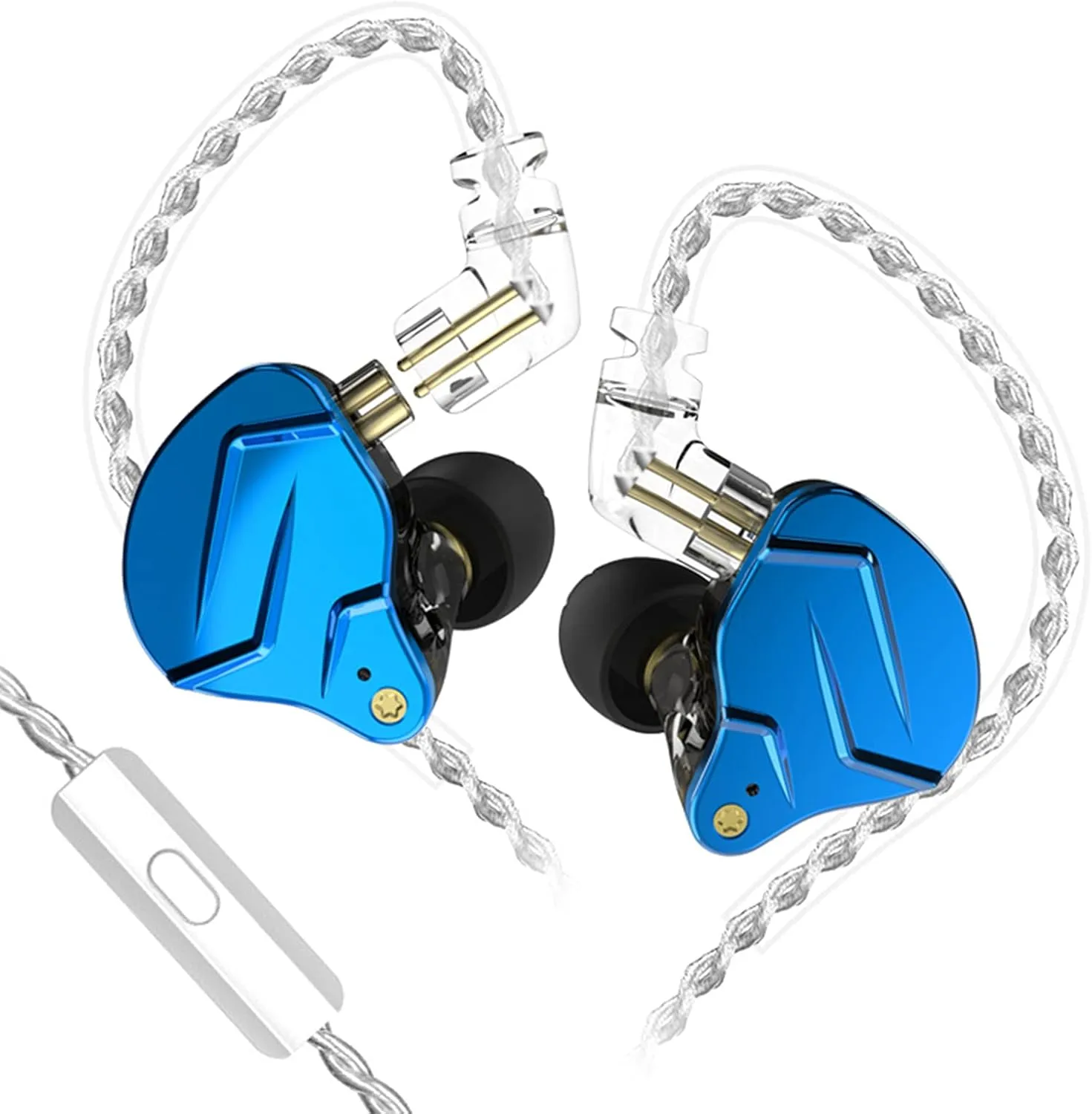 KZ ZSN Pro X Gaming Earbuds – Hybrid Dual Driver IEMs, HiFi In-Ear Monitors with Mic & Detachable Cable (Blue) (With Mic) - Earphones | Acheter au Maroc - Epic Key