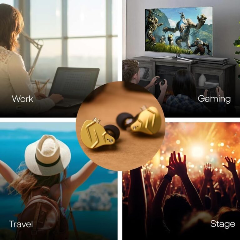 KZ ZSN Pro X Gaming Earbuds – Hybrid Dual Driver IEMs, HiFi In-Ear Monitors with Mic & Detachable Cable (Gold) - Earphones photo 3 - Epic Key Morocco