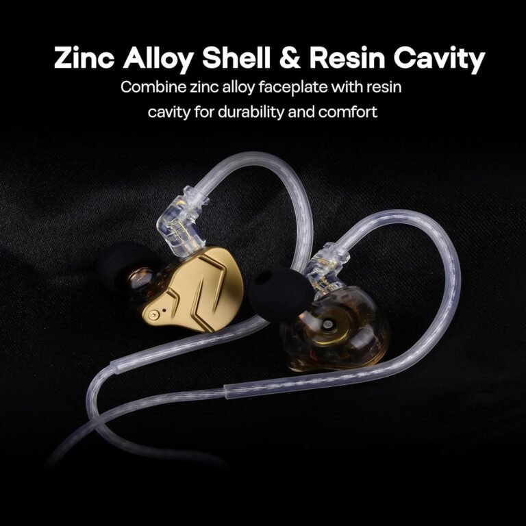 KZ ZSN Pro X Gaming Earbuds – Hybrid Dual Driver IEMs, HiFi In-Ear Monitors with Mic & Detachable Cable (Gold) - Earphones photo 5 - Epic Key Morocco